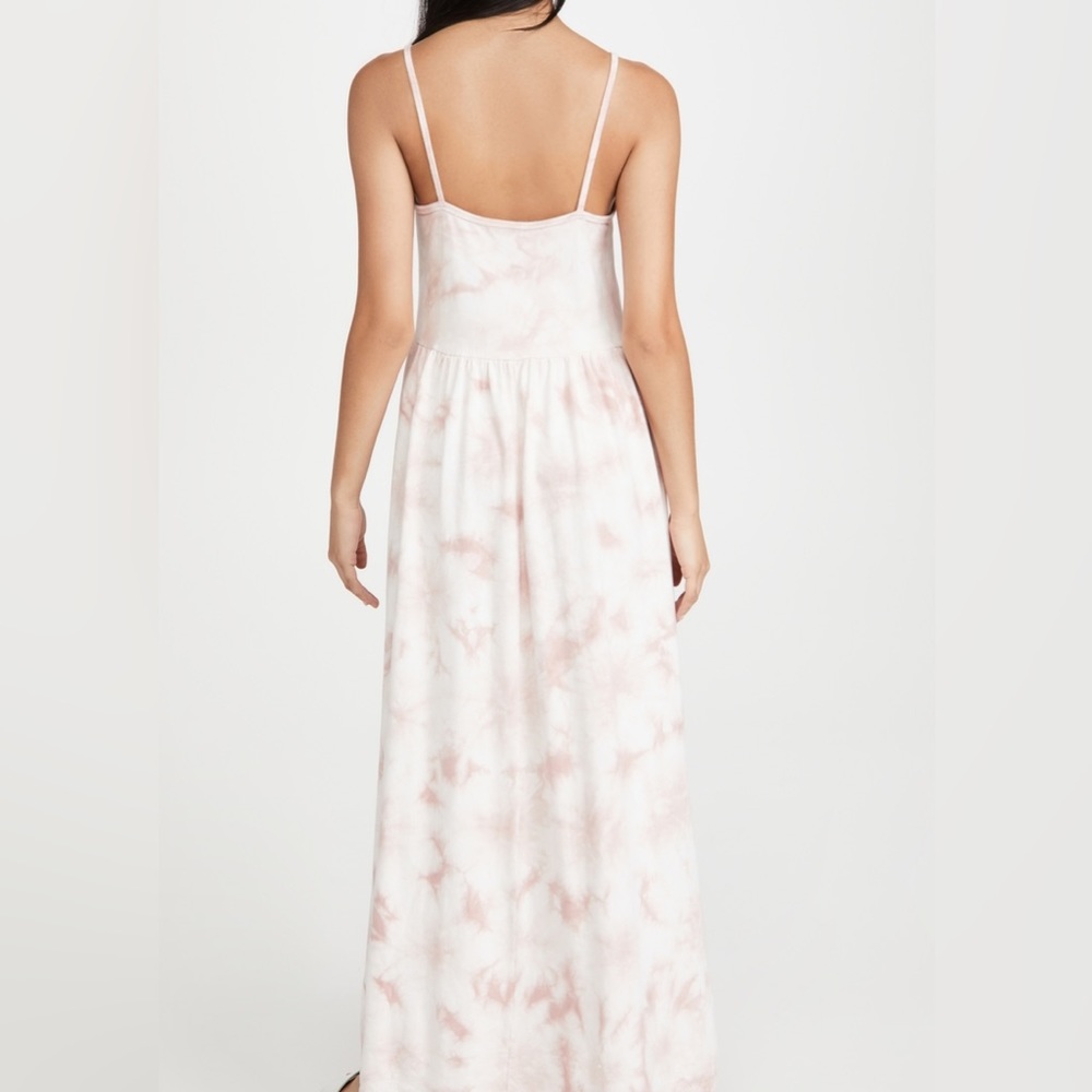 Z SUPPLY cotton hazy cloud print boho beachy maxi dress in pink blossom XS - Picture 2 of 7